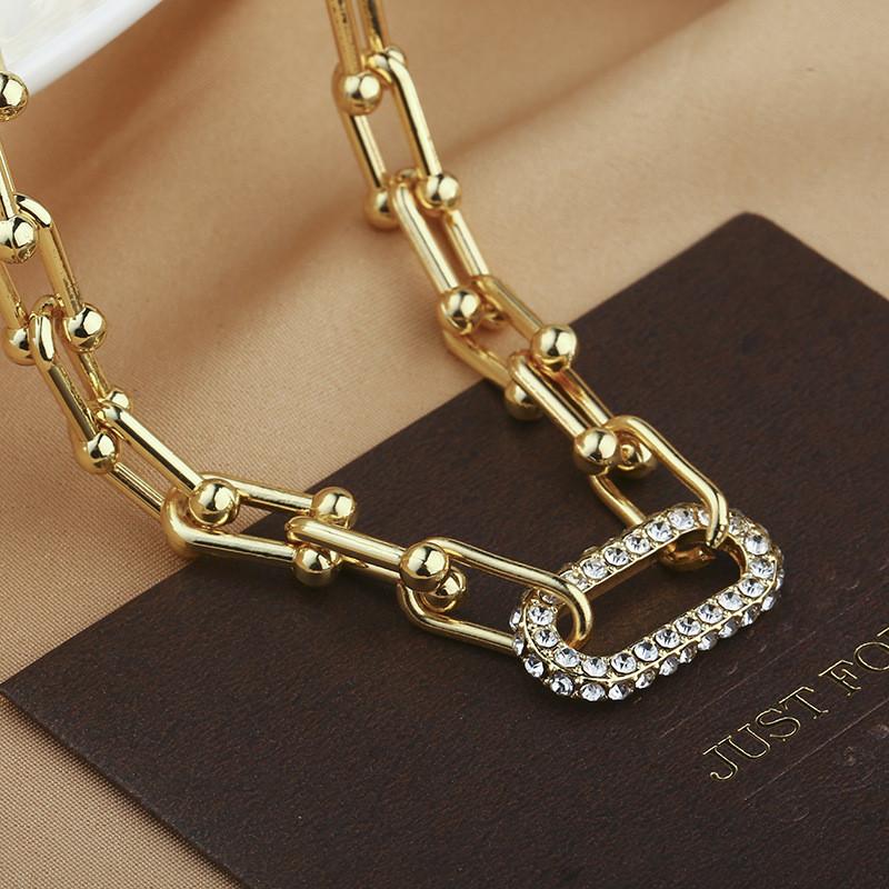 Gorgeous Durable And Stainless Steel Rhinestone Necklace For Women Gift Ready Design