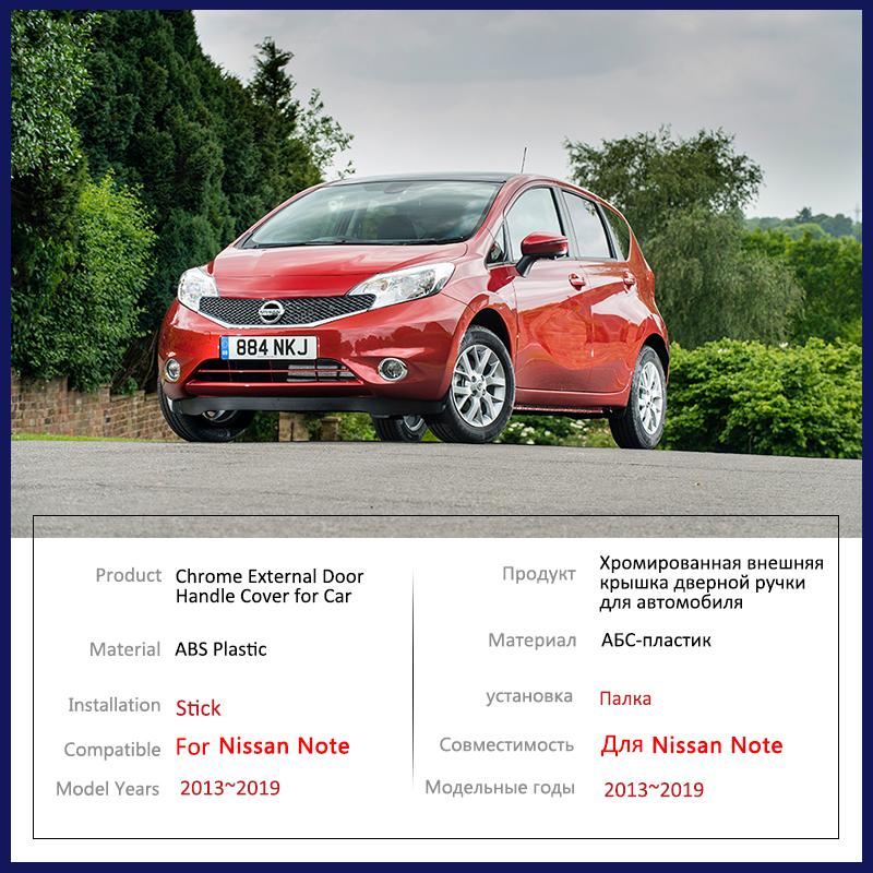 Fit for Nissan Note E12 Versa Note 2013 2014 2015 2016 2017 2018 Chrome Door Handle Cover Car Styling Accessories Stickers