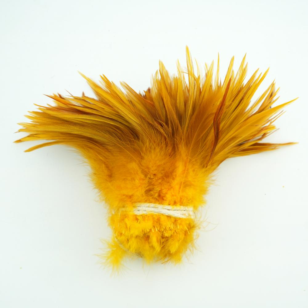13 Color Natural Chicken 5-6 Inch Strip Strung Rooster Feathers for Craft Supply