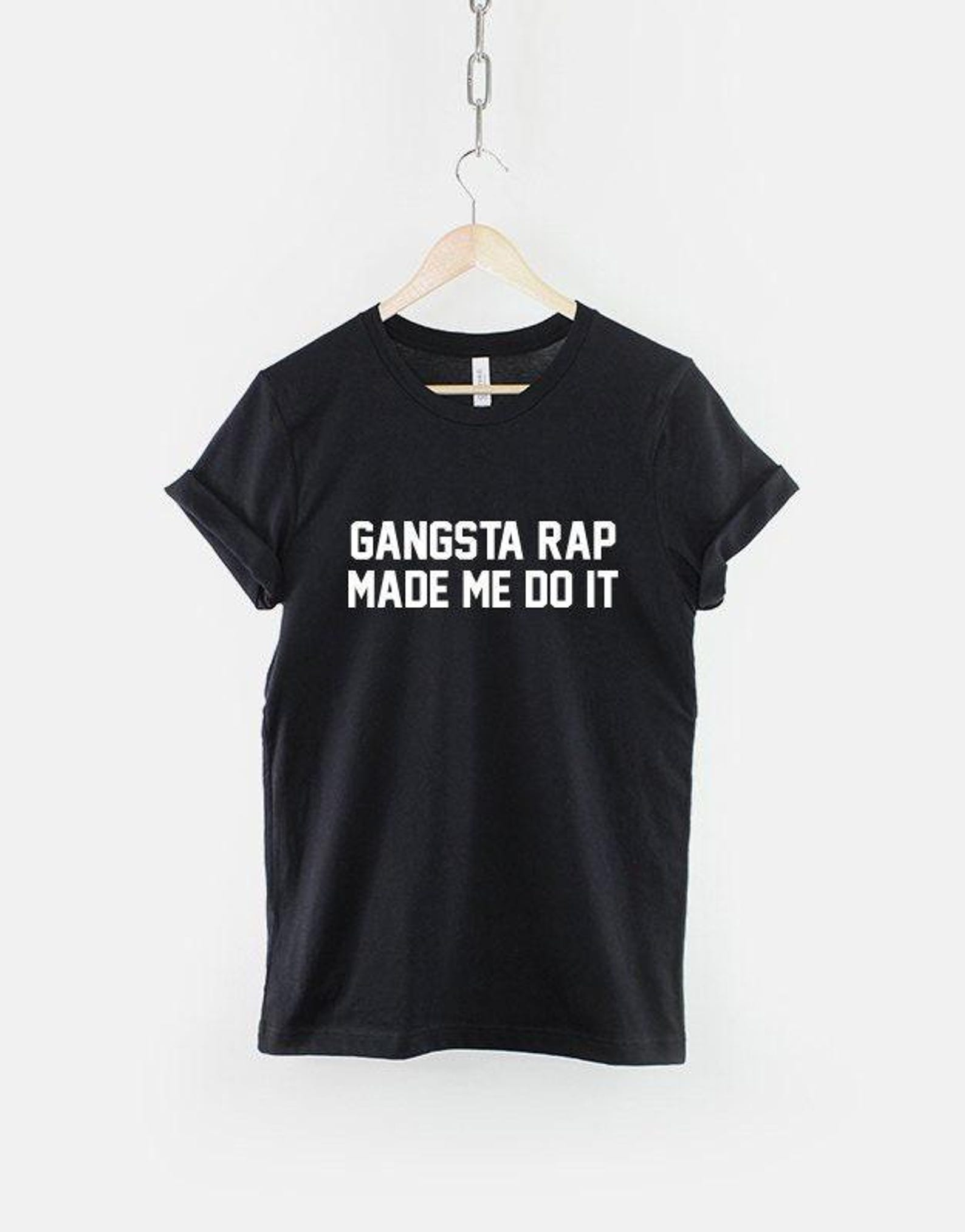 Gangsta Rap Shirt, Hip Hop Streetwear T Shirt, Urban Music Graphic Tee, Gift for Rap Fan 2XL