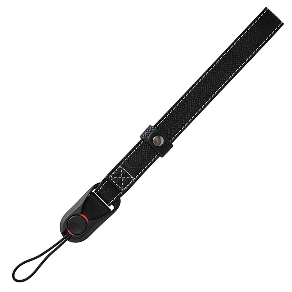 

26cm DSLR Camera Carrying Lanyard Palm Texture PU Leather Quick Release Wrist Strap A