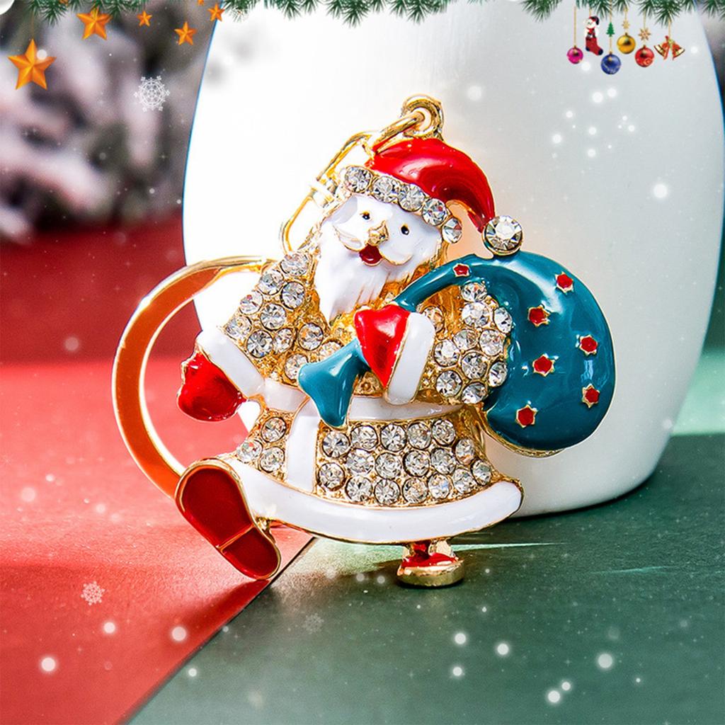 Santa Claus Keychain Pendant Cute Cartoon Bag Pendant Gift