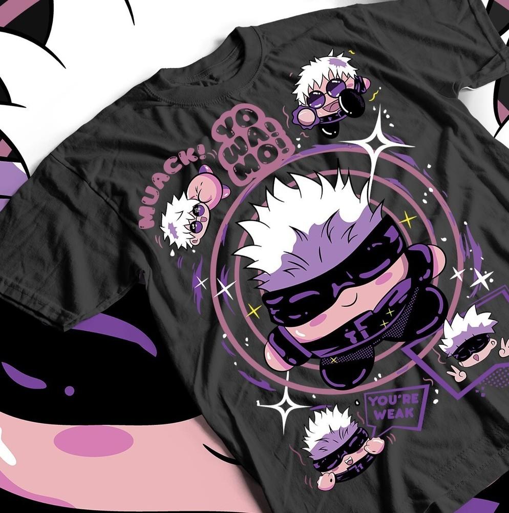 

Anime Gaming T-shirt, Satoro Gojo Kirby jjk Japan Tee, All Sizes, Gift Shirt L
