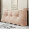 Triangular Wedge Headboard Pillow Double Bed Head Cushion with Side Pocket Long Backrest Back Support Long Pillow for Bed Sofa