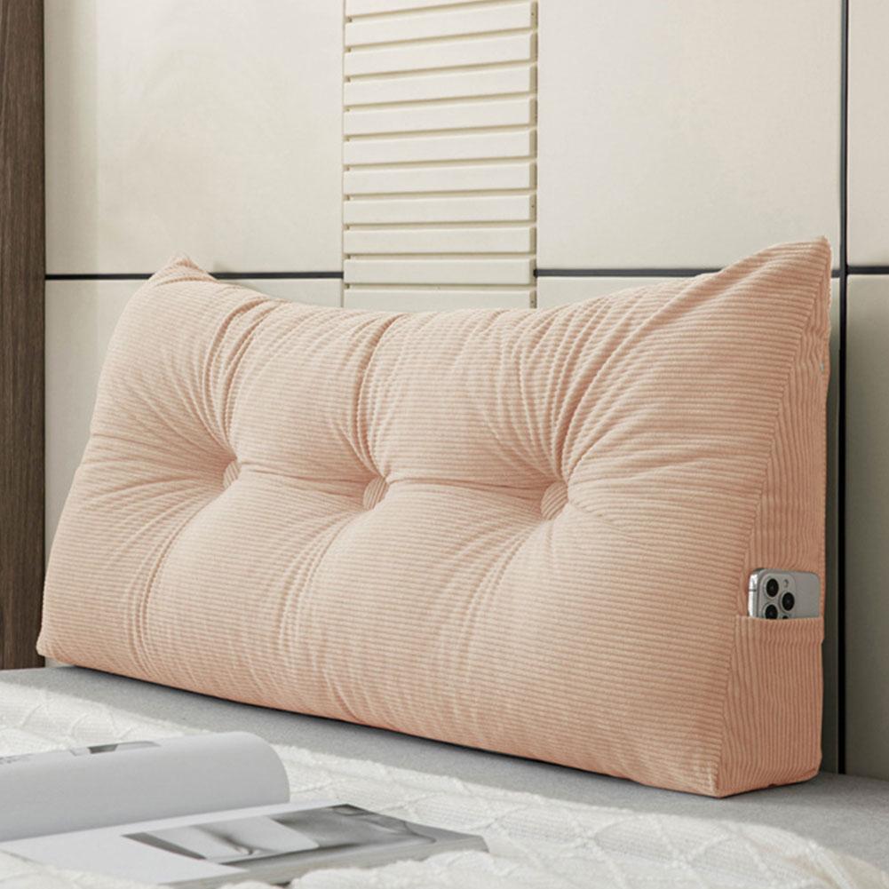 European Headboard Pillow Triangular Wedge Headboard Cushion Thickened Bed Headrest Pillow Removable Reading Backrest