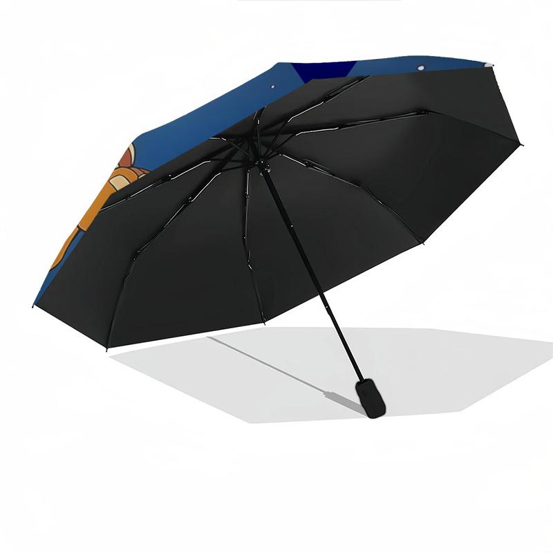 Bambi, Thumper Automatic Opening and Closing Umbrella - 8 Ribs Portable Folding Umbrella with Plastic Handle, Suitable for Leisure and Hallo