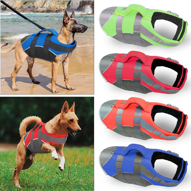 New Multi-Color Pet Summer Life Jacket: High Buoyancy Dog Swimsuit Vest