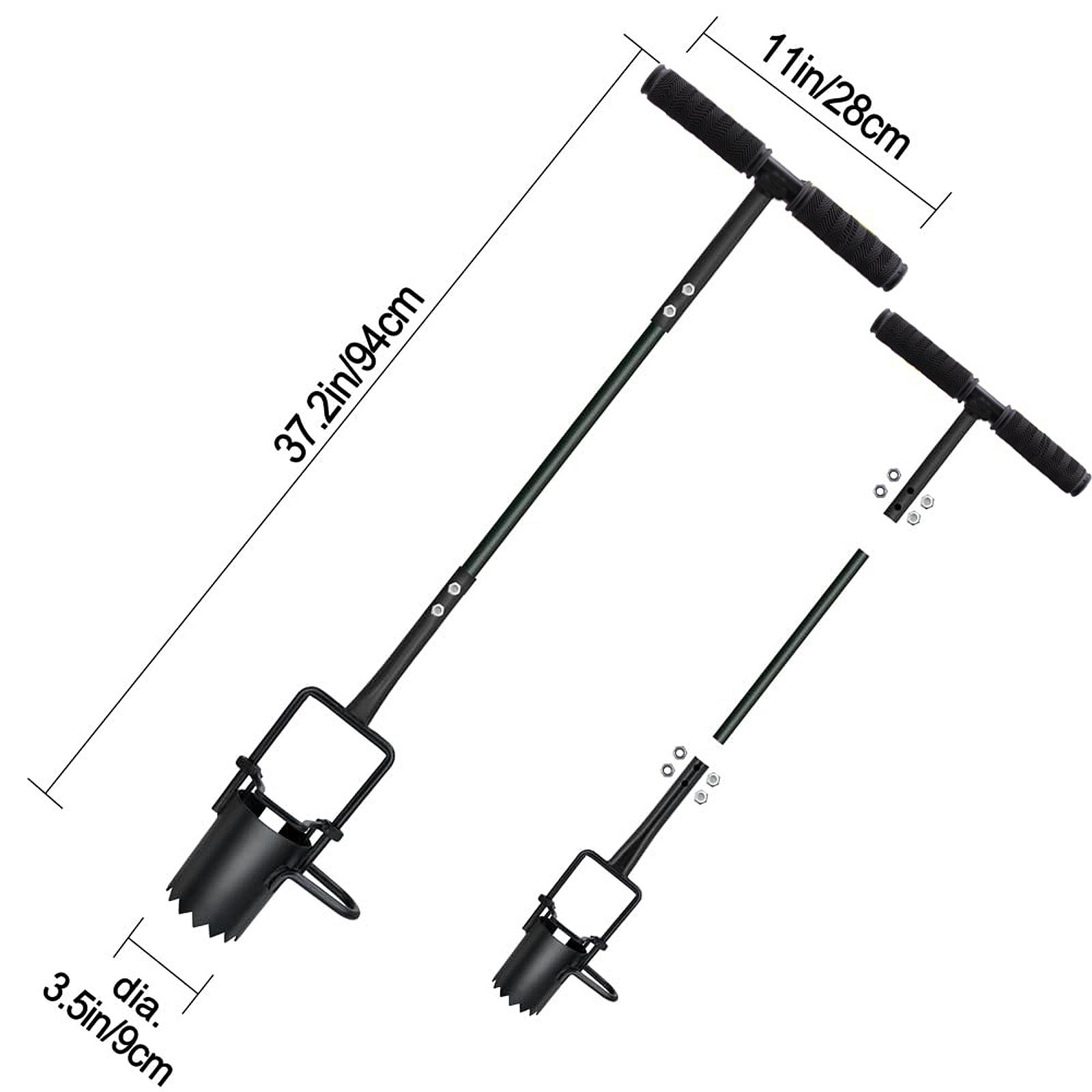 

Planting Tools Carbon Steel Compact Size Plugger Tool Garden Transplanter Bulb Planter Tool for Lawn Gardening Planting Garden