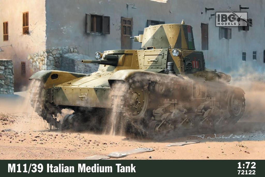 IBG Italian Medium Tank Plastic Model PB72122 1/72 M11/39