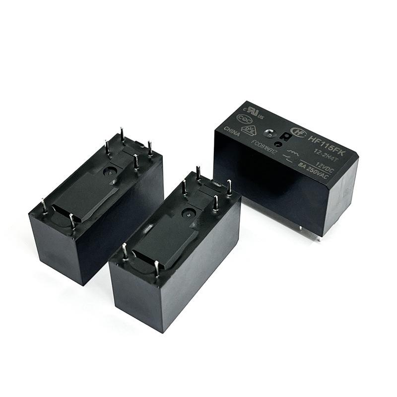 HF115FK-12-2H4T 6-Pin 8A Relay, Dual Normally Open Contacts