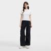Fila Original Fashion Simple Classic Retro Sports Style Versatile Comfortable Loose Woven Casual Pants Women Bottoms Black F51W629801FBK
