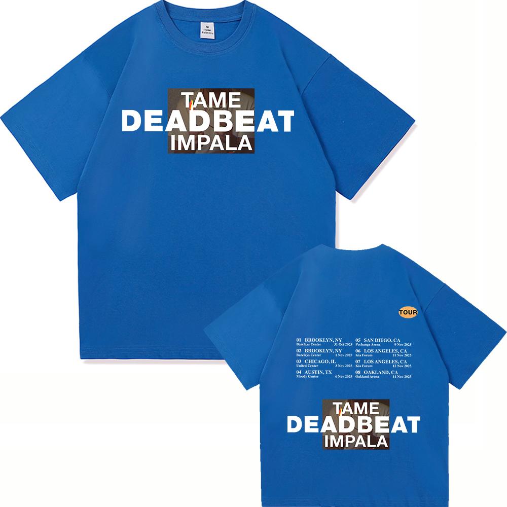 

Tame Impala Deadbeat 2025 Новий Альбом Футболка Deadbeat Тур Чоловічий Жіночий Одяг Харадзюку Високоякісний Одяг Бавовняні Футболки S