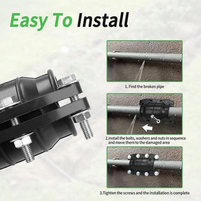 Collier de réparation durable universel pour tuyaux, scellant professionnel pour fuites de tuyaux d'eau