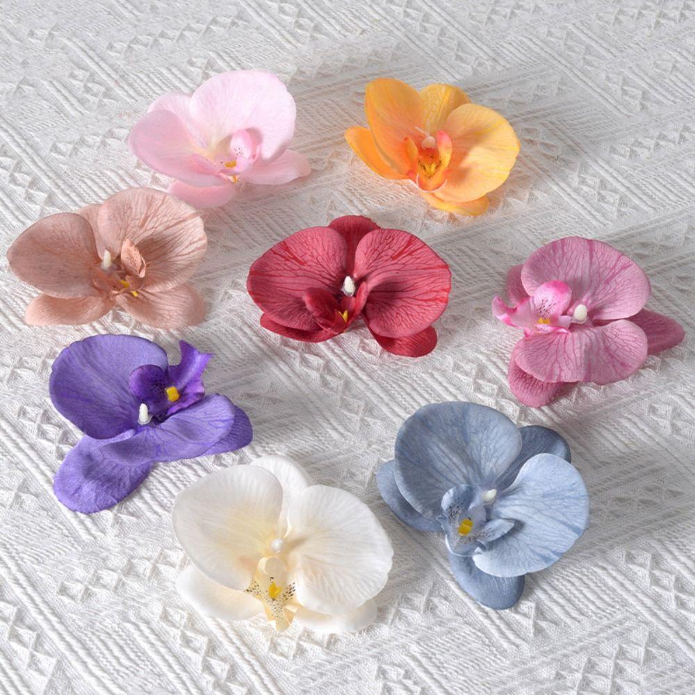 Handmade Accessories Butterfly Orchid Flower Headdress Simulated Flower Cute Gift