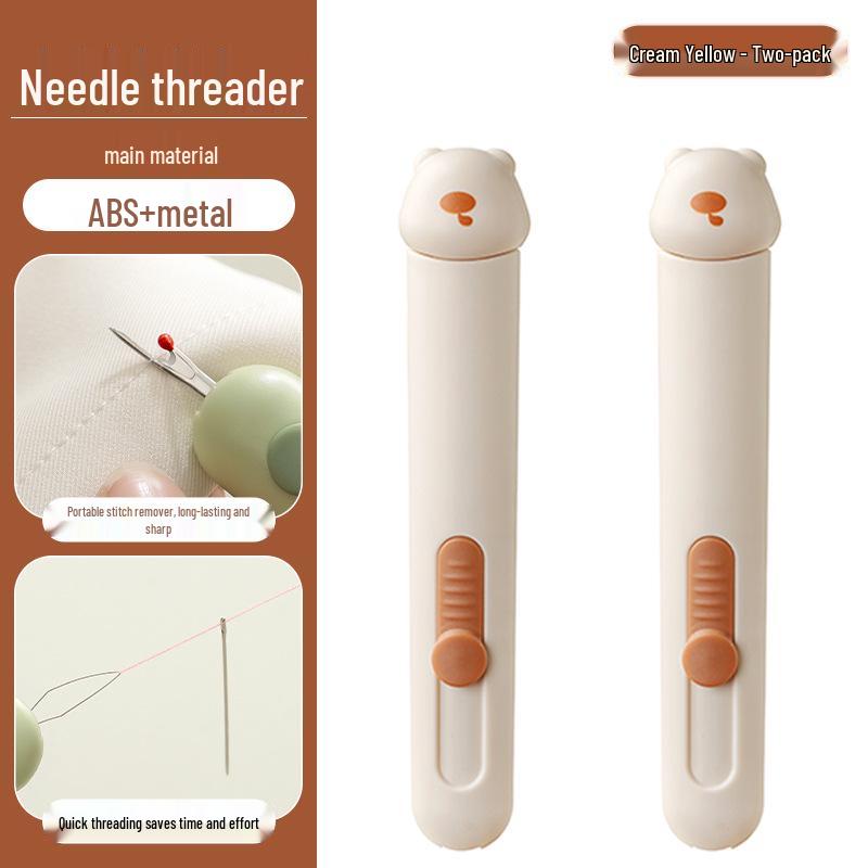 Little Bear 2-in-1 Needle Threader & Stitch Ripper with Needle Case