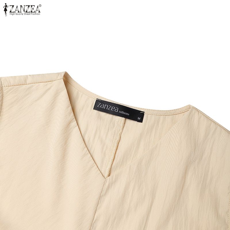 ZANZEA Women Casual Round Neck Summer Sleeveless Long Dress