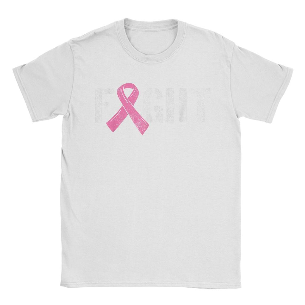 Fight Breast Cancer Shirt Disease Pink Ribbon T-Shirt Harajuku T-Shirts Short-Sleeved Tops Summer Crewneck Plus Size Clothing