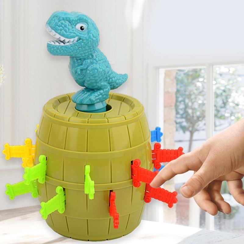 Bounce Dinosaur Bucket Tricky Board Game Tricky Board Game Home Entertainment Tricky Toy Gift for Girl and Boy