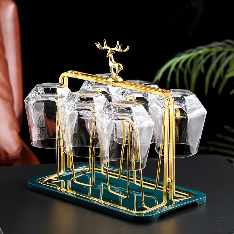 Elk Design Double-Layer Cup Holder with Ashtray