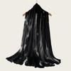 New high-quality double-needle human cotton scarf casual versatile bag headscarf watercolor gradual change color striped long scarf