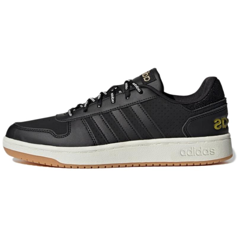 Adidas Hoops 2.0 Mid  Black White Tint Gum  Sneakers GZ7968 42