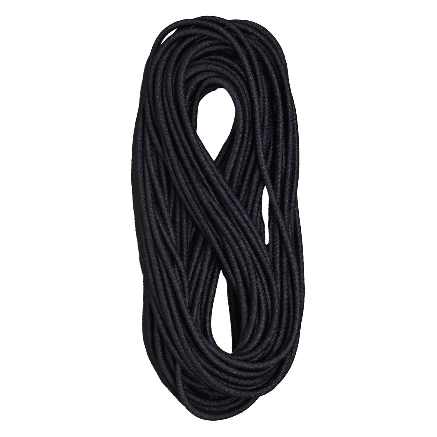 Kintempo Woolly Round Rubber Hair Tie 10m Craft Materials Chouchou Adult Kids Stylish Cute Made Japan (Black 3mm Diameter)