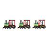 Festival Glowing Christmas Train Figurine Christmas Light Up Miniature Train Scene Ornament for Family Celebration