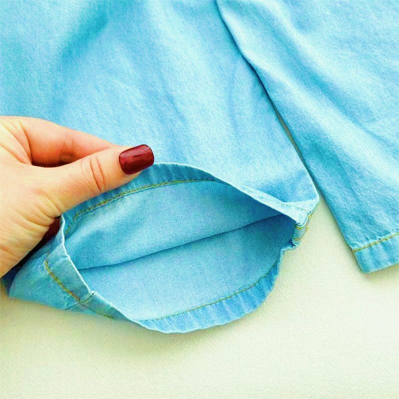 Girls' Summer Thin Mosquito Repellent Pants Children's Embroidered Wide Leg Jeans Girls' Baby Pants