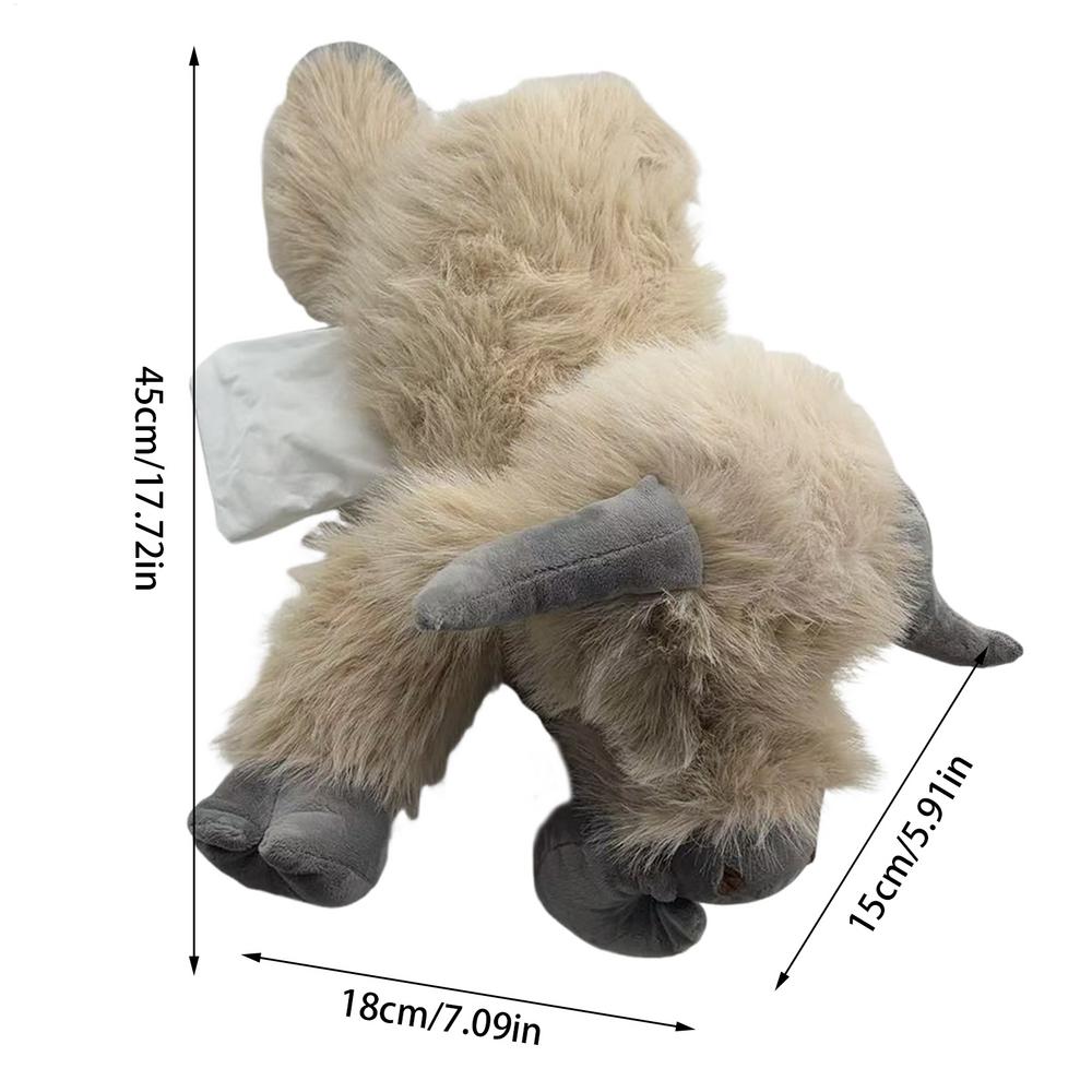 Simulated Scottish Highland Cow Plush Toy Cute Stuffed Animal Stuffed Toy Simulated Long-haired Cow Doll Super Soft Plushie Doll