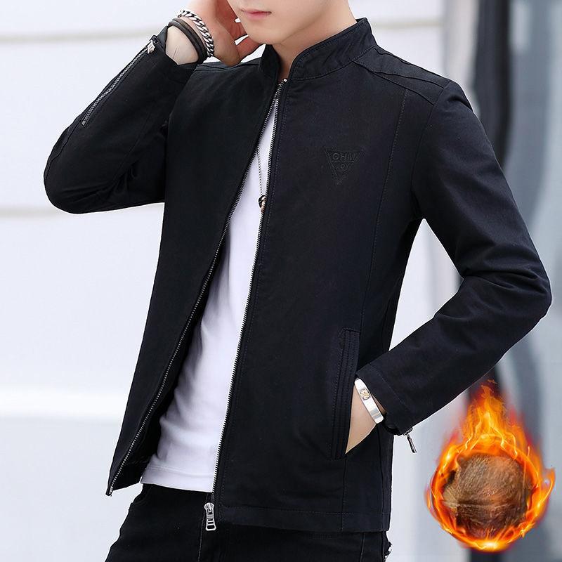 Men's Jackets Autumn and Winter New Korean Style Washed Jackets Casual Slim Handsome Clothes Thin Tops