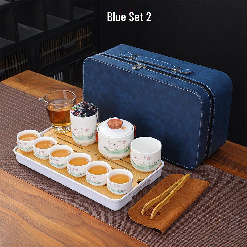 

Outdoor Travel Ceramic Kung Fu Tea Set