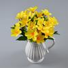 7 Heads Artificial Lily Flower Silk 30cm Floral Decor Bouquet Artificial Decorations for Living Room Office