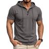 Herren Polohemden Kurzarm Mit Kapuze Klassische Passform Polohemden für Herren Stilvolle T-Shirts für Herren Übergroße T-Shirts für Herren