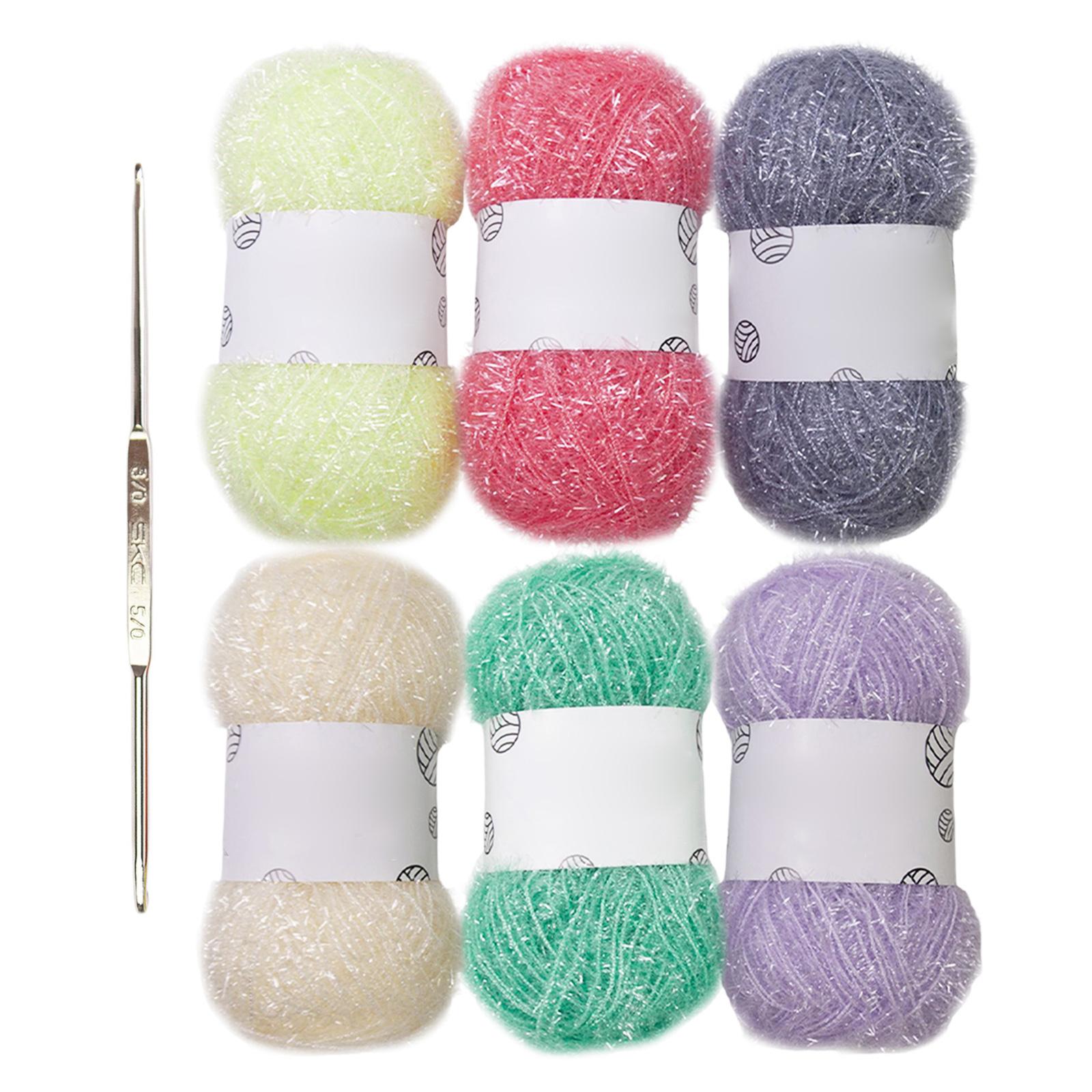 

Блискуча пряжа для в язання гачком, пряжа для в язання, пряжа ручної роботи, спеціальна пряжа, поліестерова пряжа для скрабів для рукоділля 2