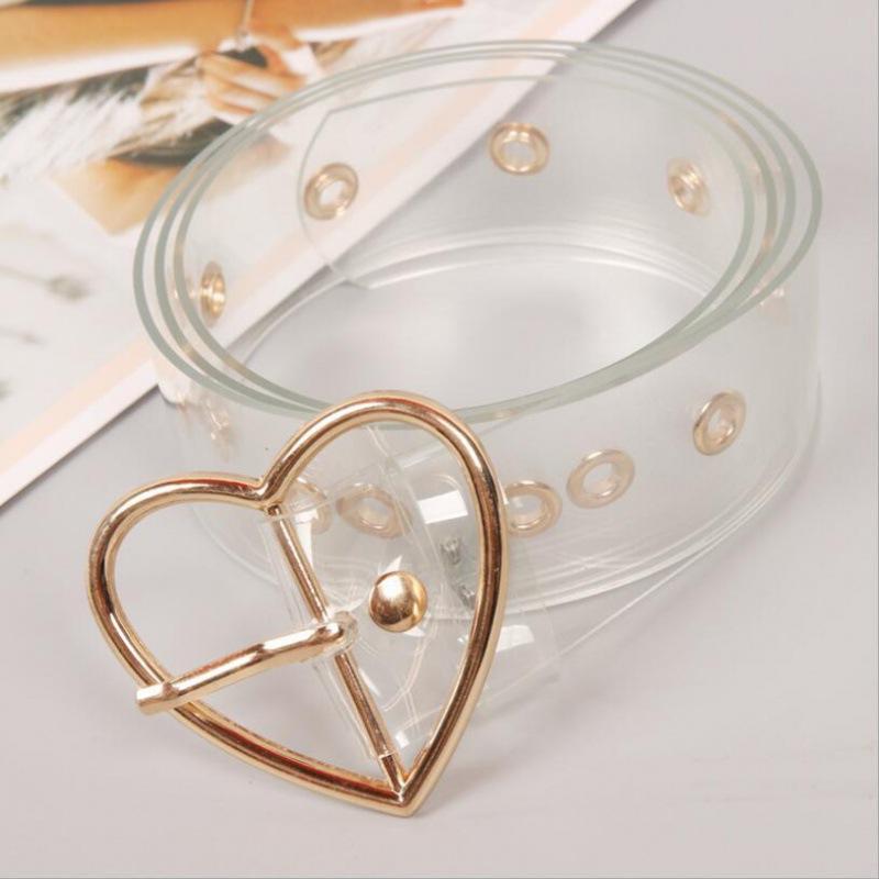 Sophisticated Plastic Transparent Waist Band In Heart And Round Designs For Outfits Chic