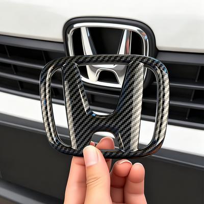 JZSF2 Accord Civic Car Logo ABS Auto Front Grille Emblem Trunk Sticker Accessories for 8th 9th 9.5th 10th 11th Generation
