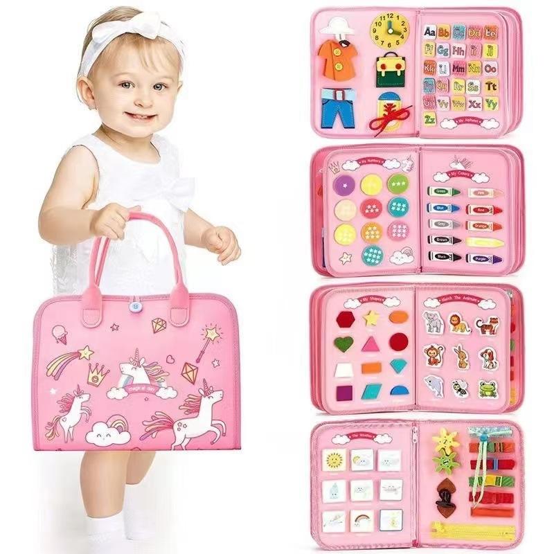 Children'S Toys Educational Intelligence Development Brain Felt Early Education Book Busy Board Cloth Book Children'S Quiet Book