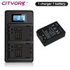 Cityork 1250mAh ENEL 25 EN-EL25 EN EL25 Oppladbart batteri + LCD USB dobbel lader for Nikon Z50 ZFC Z 50 Z FC MH-32 batterier