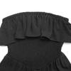2026 Spring/Summer Women's Sleeveless Bandeau Ruffled Romper - European & American Holiday Style