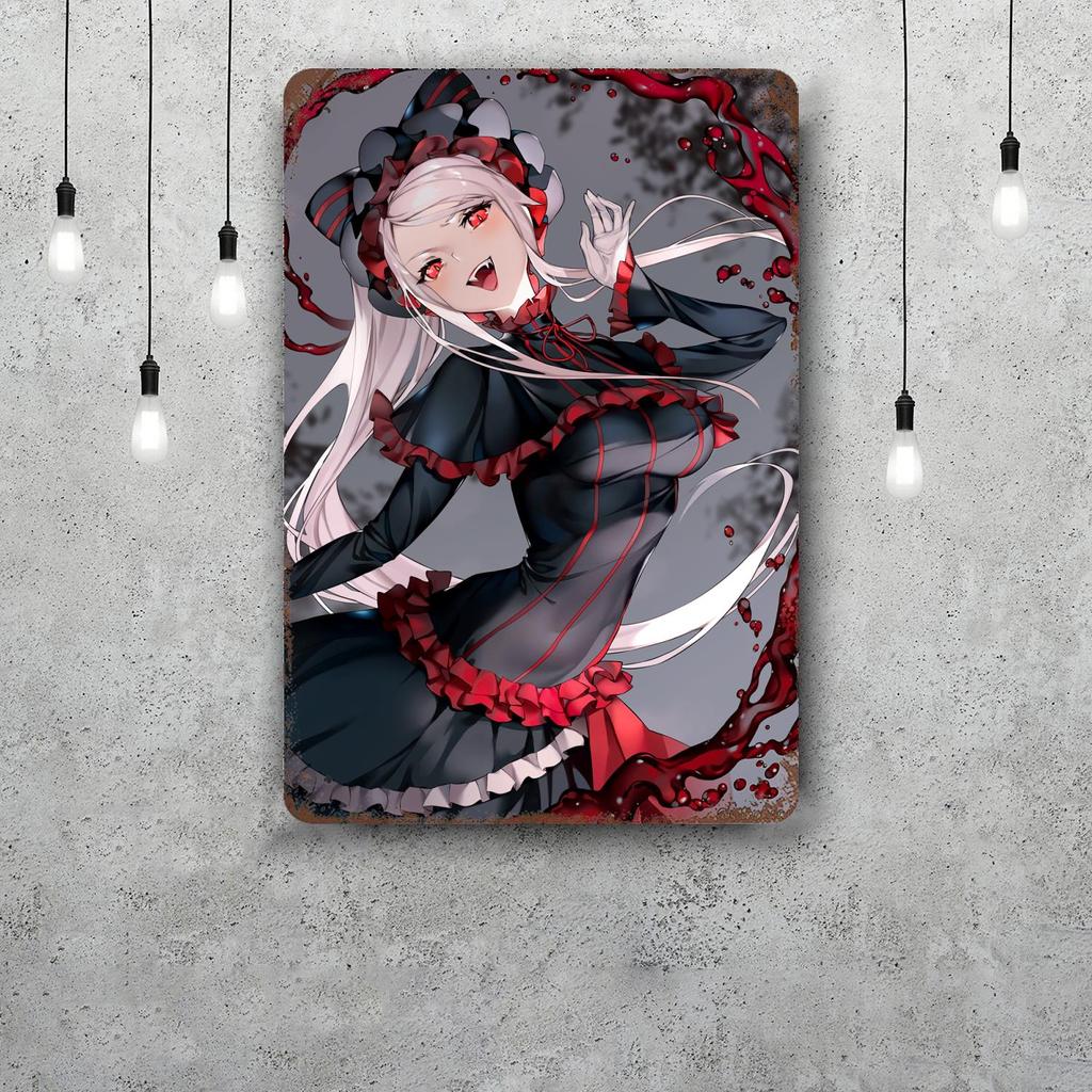 shalltear bloodfallen Decor Vintage Metal Signs Tin Signs Captain Poster Decor for Bar Pub Club Man Cave Wall Decoration