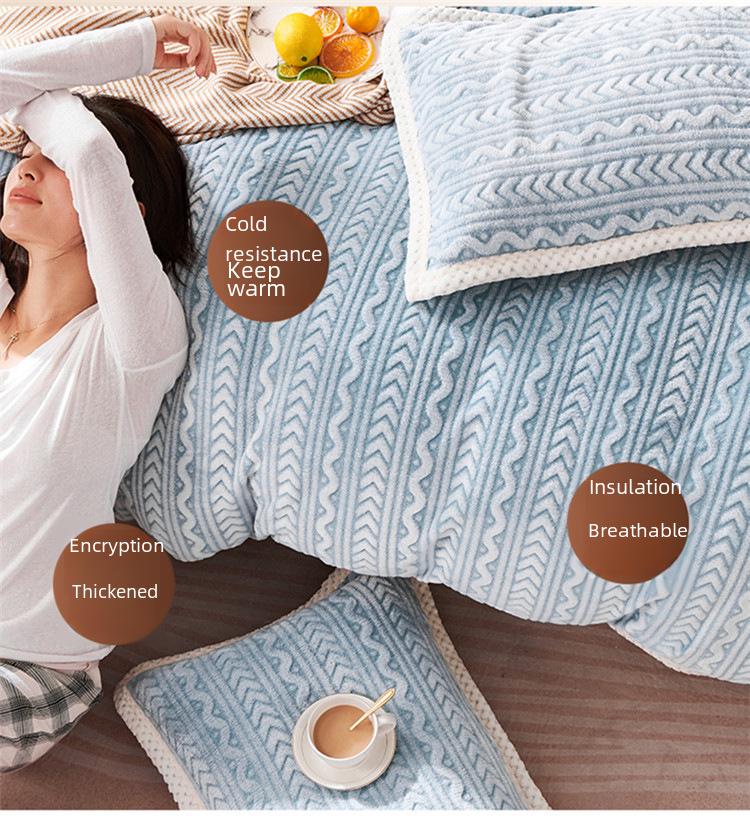 Dicke Korallenfleecedecke: Winterfeste, leichte Frühlings- und Herbstdecke für das Wohnheim oder zu Hause