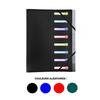 Trieur 8 Compartiments 3 Rabats + Pochette Intérieure Couleurs Assorties- Exacompta
