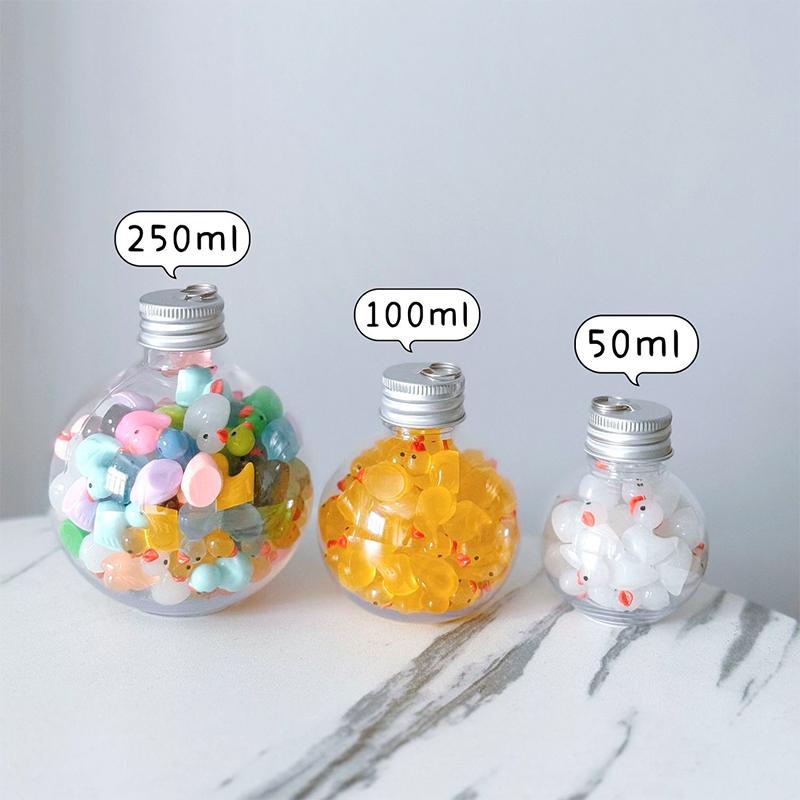 50ml Clear Round Christmas Ball Fillable Tree Decoration New Year Hanging Pendant Ornament Holiday Parties