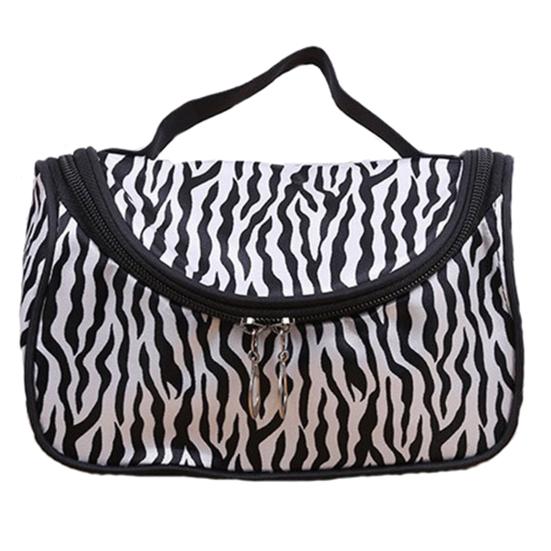 

Сумка для макияжа с принтом зебры, водонепроницаемый нейлоновый ювелирный органайзер для цифрового макияжа для дома Zebra Print