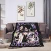 Demoned Slayered Shinobu Kocho Insect Pillar Blankets Flannel Print  Portable Super Warm Throw Blankets for Sofa Bedroom Quilt