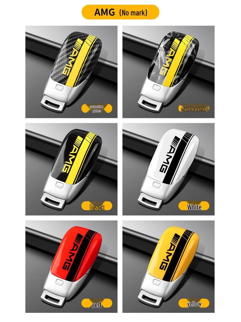 Ανταλλακτικό Πίσω Κάλυμμα σε Στυλ AMG για Κλειδί Mercedes - Συμβατό με E-Class, C-Class, GLC-Class, A-Class, GLE