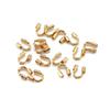 200pcs Metal U Shape Wire Protector Connector 4.5x4mm Guard Guardian Clasps Connectors for Jewelry Making Craft Components