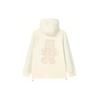 Bärenlogo Sport-Strick-Kapuzenjacke Damenjacken Milchweiß F11W138579FIV