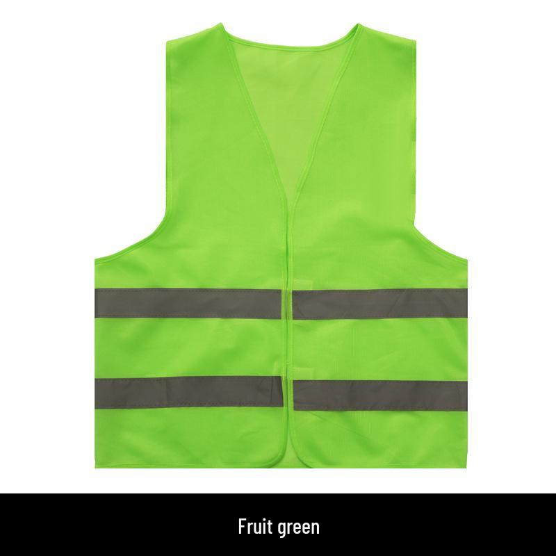 Reflective Multi-Pocket Safety Vest for Construction, Sanitation, and Traffic.