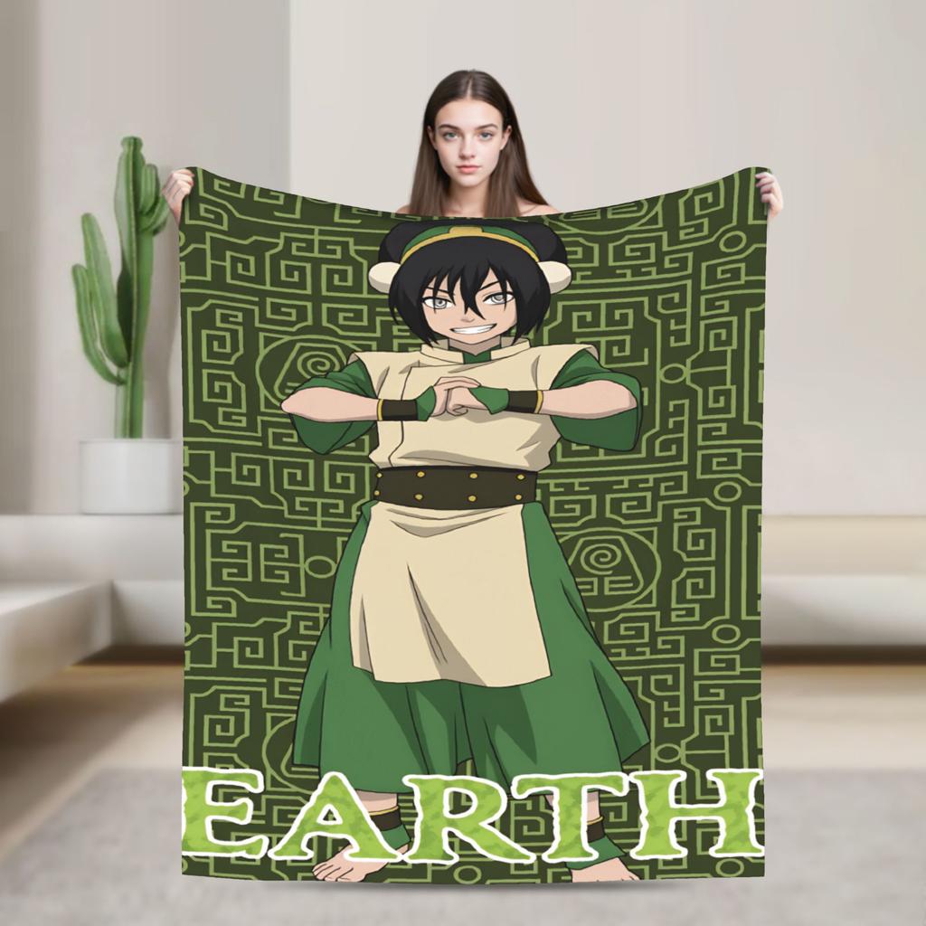 Anime Avatare Avatar - Der Herr der Elemente Plüschdecke Kinder Flanell Überwurfdecke für Sofa Sessel Super Warm Qualität Bettüberwurf